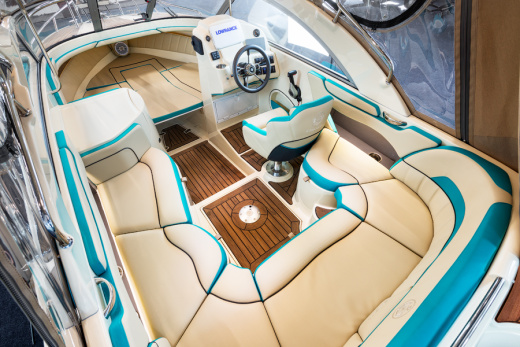 КАТЕР ENIGMA 590 HT (БИРЮЗОВЫЙ) С МОТОРОМ YAMAHA 150